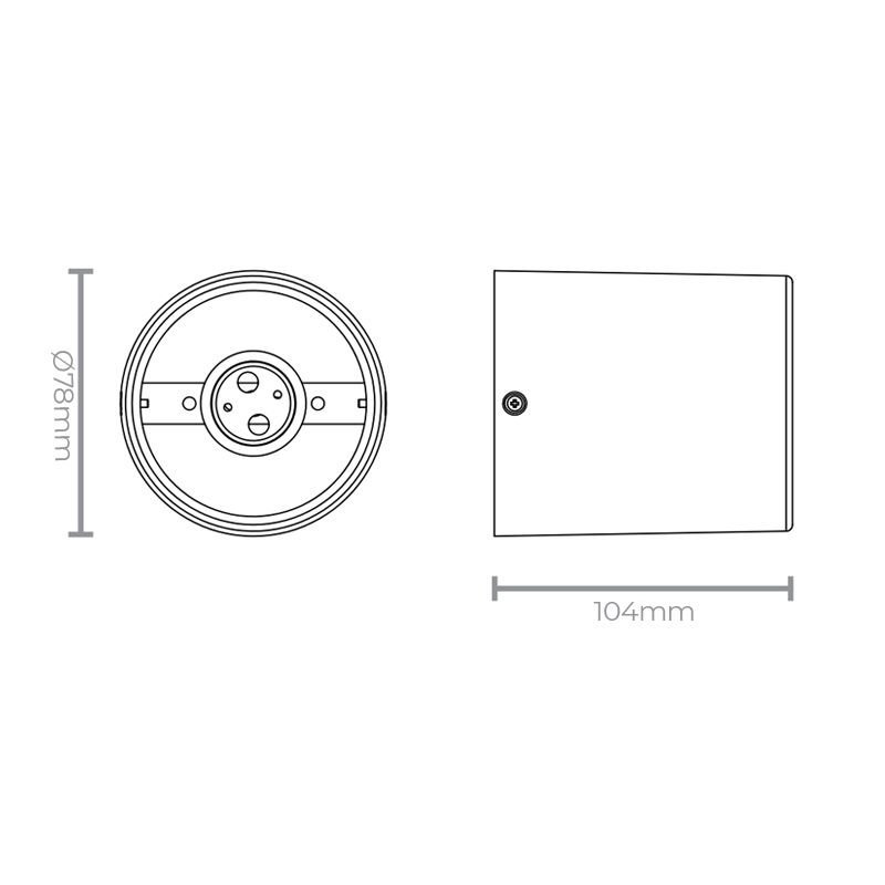 Spot de Sobrepor Taschibra Cannon Ar70 Gu10 Redondo Bivolt Preto - 2