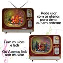 Ver imagem 4 de Enfeite Natal Televisao Retro Vintage Natalina Decoraçao Mesa Estante Sala Balcao Recepçao Festa Eve