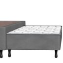 Ver imagem 4 de Base Box Solteiro Americano C/ Cama Aux. Suede Cinza 96x203
