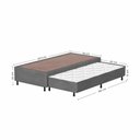 Ver imagem 6 de Base Box Solteiro Americano C/ Cama Aux. Suede Cinza 96x203