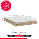 Ver imagem 3 de Colchão Casal Life D33 Pillow Top Bege 17x138x188cm