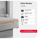 Ver imagem 2 de Colchão Casal Life D33 Pillow Top Bege 17x138x188cm