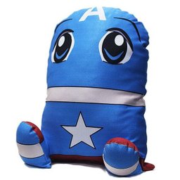 Almofada Geek Capitão América Vingadores Boneco de pelucia Personagem - 1