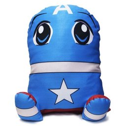 Almofada Geek Capitão América Vingadores Boneco de pelucia Personagem - 3