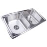 Cuba Pia Dupla Cozinha Gourmet em Inox 83x48cm Guimmis.casa - 2