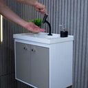 Ver imagem 7 de Gabinete Armário para Banheiro 50cm Mdf com Cuba - Bergamo Branco