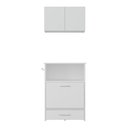 Ver imagem 4 de Kit Armário de Cozinha Aéreo 62,5cm com Balcão Multiuso Multimóveis Mp5063 Branco