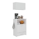 Ver imagem 2 de Kit Armário de Cozinha Aéreo 62,5cm com Balcão Multiuso Multimóveis Mp5063 Branco
