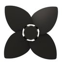 Ver imagem 4 de Ventilador de Teto Natuvent Dahlia No Light 4 Pás Madeira Preto 220v
