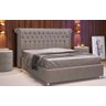 Cabeceira Estofada Cama Box King 1,95 Mirage para Quarto em Linho Cinza - Larbelle - 7