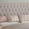 Cabeceira Estofada Cama Box King 1,95 Mirage para Quarto em Linho Cinza - Larbelle - 5