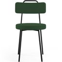 Ver imagem 6 de Kit 06 Cadeiras Decorativas Estofada Sala De Jantar Barcelona L02 Suede Verde Musgo - Lyam Decor