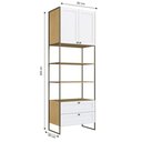 Ver imagem 3 de Guarda Roupa Infinity Closet 2PTS 2GAV Provençal Savana/Brco