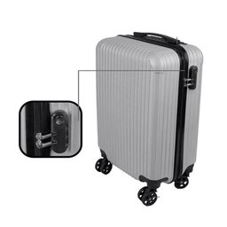 Mala Bordo Cinza 10kg C/ Cadeado Avião Cabine Anac Roda 360° - 2