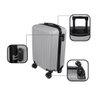 Mala Bordo Cinza 10kg C/ Cadeado Avião Cabine Anac Roda 360° - 5