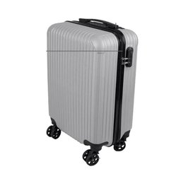 Mala Bordo Cinza 10kg C/ Cadeado Avião Cabine Anac Roda 360° - 3