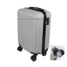 Mala Bordo Cinza 10kg C/ Cadeado Avião Cabine Anac Roda 360° - 1