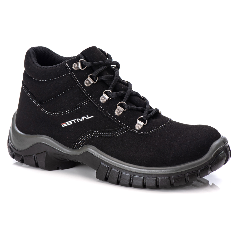 Bota de Segurança em Microfibra Estival - Wo10033s2 - Bico Composite - Ca 42555:35/unissex/preto