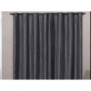 Ver imagem 1 de Cortina Blackout Pvc com Tecido Voil Xadrez 2,80 M X 2,30 M - Preto