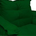 Ver imagem 4 de Kit 2 Poltronas Decorativa Clínica Com Base Giratória de Metal Opala Suede Verde - LM DECOR