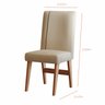 Conjunto Sala de Jantar 4 Lugares 100% Mdf Mesa Bahê 90 e Cadeira Ane Babus - 9