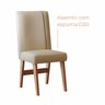 Conjunto Sala de Jantar 4 Lugares 100% Mdf Mesa Bahê 90 e Cadeira Ane Babus - 4
