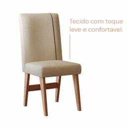 Conjunto Sala de Jantar 4 Lugares Mesa Bahê 90 e Cadeira Ane Babus - 9
