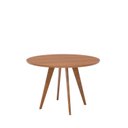 Ver imagem 7 de Sala de Jantar Mesa Acerola Redonda 109cm sem Vidro com 4 Cadeiras Sabiá Marrom/Cinamomo/Cinza