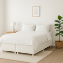 Ver imagem 2 de Cama Box Queen Bipartido 158×198 Branco – Base Reforçada