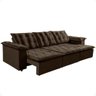 Sofá Imperial 2,90 Conforto Beleza e Estilo 4 Lugares Marrom - 1