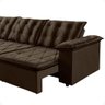 Sofá Imperial 2,90 Conforto Beleza e Estilo 4 Lugares Marrom - 8