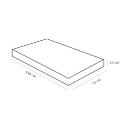 Colchão Berço Ortobom Baby Physical (70x130x10) - Espuma D18, Antialérgico e Antiácaro  - 2