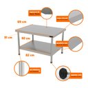 Ver imagem 3 de Cavalete Total Inox Mesa Bancada para Chapa e Charbroiler Profissional Pro-90 - Progás P44802