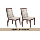 Ver imagem 3 de Kit 4 Cadeiras Sala Jantar Ágata Cf 4 Un Café/suede Chocolate - Rufato