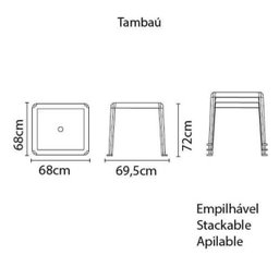 Mesa Preta Tambaú Basic - 4