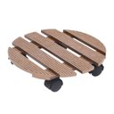 Ver imagem 5 de Suporte Vaso Planta Redondo Rodinhas Deck Movel Pallet Jardim Varandas Sacadas Resistente Versatil D