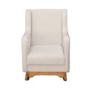 Ver imagem 3 de Poltrona de Amamentação Aquila Balanço com Puff Bouclê Off White