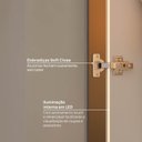 Ver imagem 7 de Sapateira Planejada 100% MDF 2 Portas Reflecta Orion CabeCasa MadeiraOriginals Bege