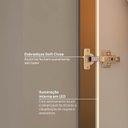 Ver imagem 7 de Sapateira Modulada 100% Mdf 2 Portas Reflecta Orion Cabecasa Madeiraoriginals