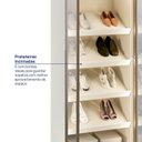 Ver imagem 6 de Sapateira Planejada 100% MDF 2 Portas Reflecta Orion CabeCasa MadeiraOriginals Bege