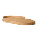 Ver imagem 1 de Bandeja Decorativa Oval em Poliresina Bege 43cm 16335 Mart
