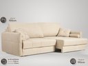 Ver imagem 1 de Sofá Vesuvio 1,90m sem Caixa, Retrátil e Reclinável Linho Premium Creme - Netsofas