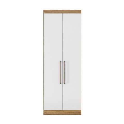 Armário 2 Portas Módena Modulado 72200 Amêndola Touch / Branco Demóbile
