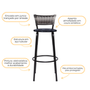 Ver imagem 4 de Banqueta Alta para Cozinha Junco Degradê Bancada Bistrô Balcão Ilhas Área Gourmet Piscina