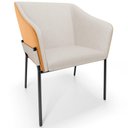 Ver imagem 1 de Cadeira para Sala de Jantar Estar Living Olívia L02 Linho Cru Couríssimo Whisky