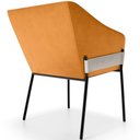 Ver imagem 4 de Cadeira para Sala de Jantar Estar Living Olívia L02 Linho Cru Couríssimo Whisky