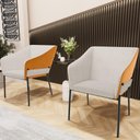 Ver imagem 6 de Cadeira para Sala de Jantar Estar Living Olívia L02 Linho Cru Couríssimo Whisky