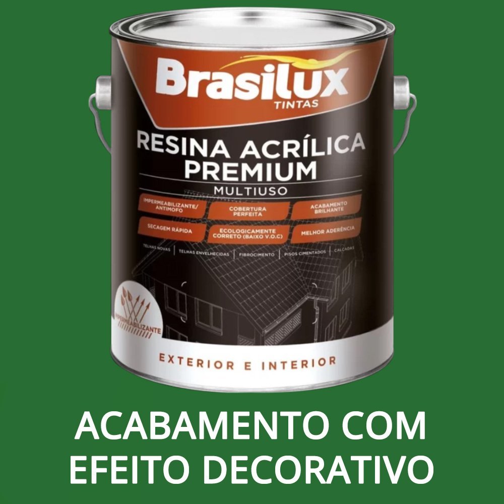 Resina Acrílica Premium Incolor Brasilux 3,6l - 3