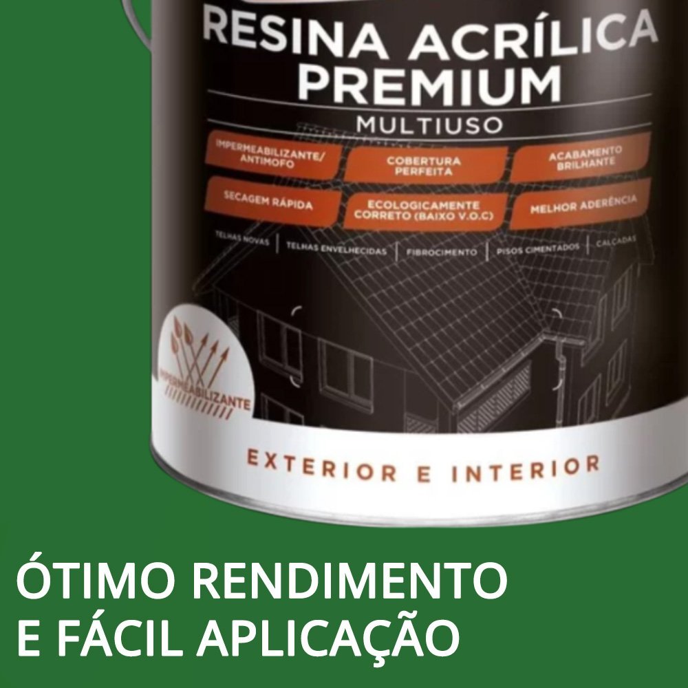 Resina Acrílica Premium Incolor Brasilux 3,6l - 5