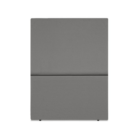 Cabeceira Estofada Solteiro Luna 90cm Suede Cinza